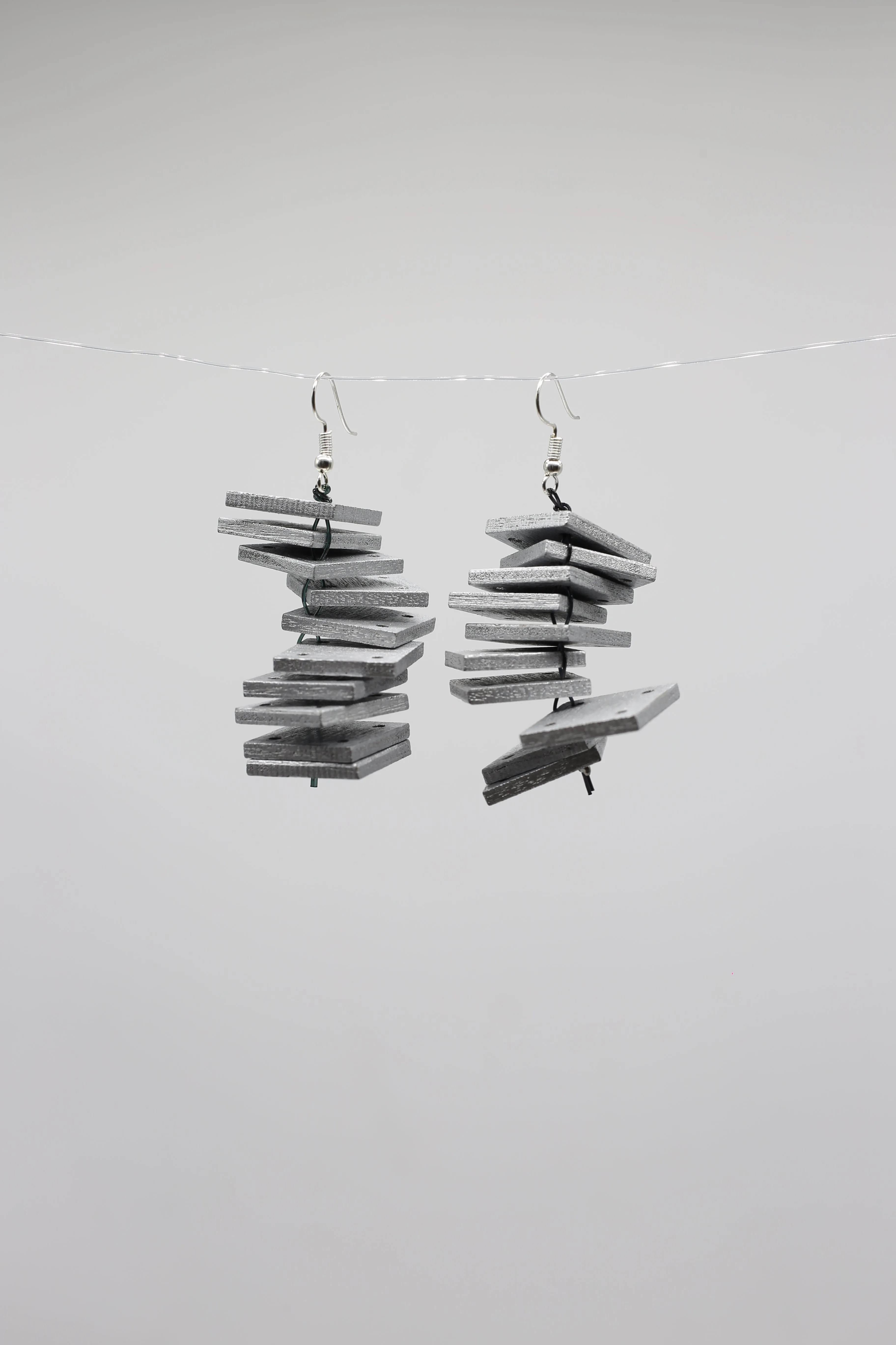 Squares Slate Earrings