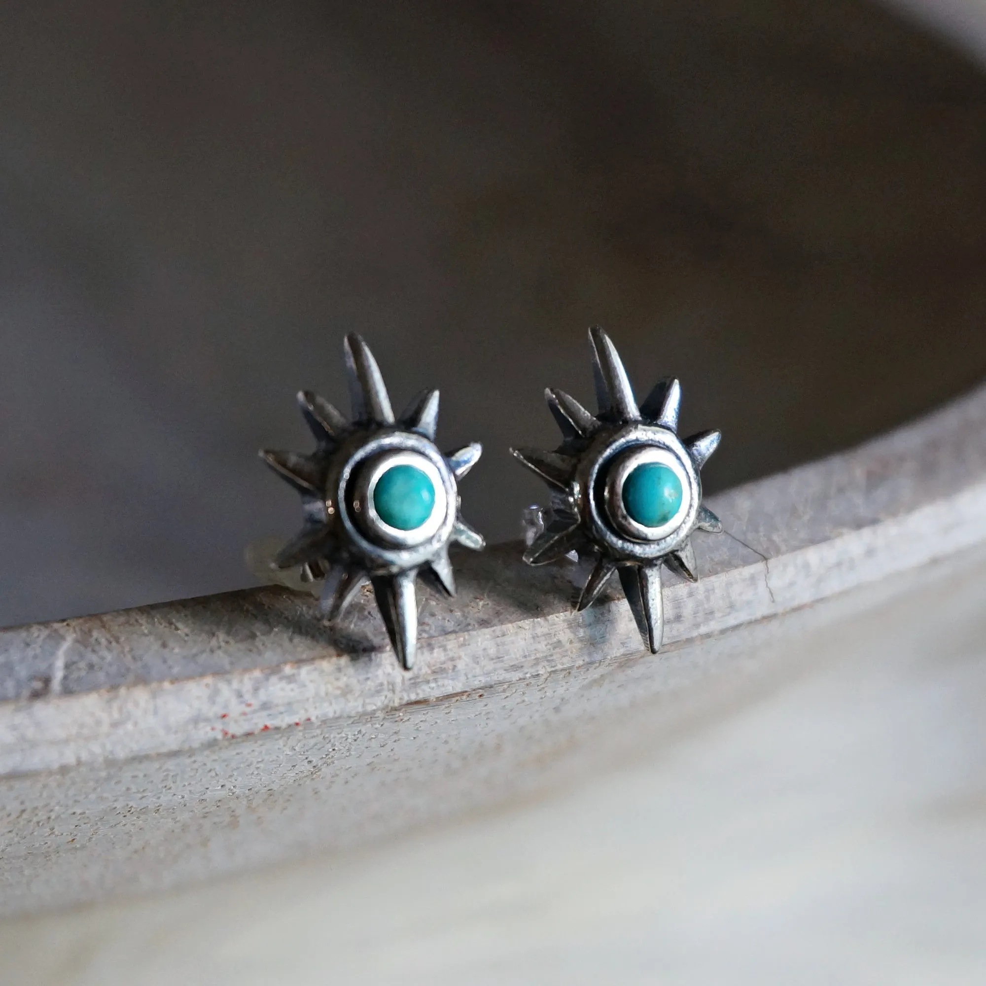 Star Turquoise Earrings
