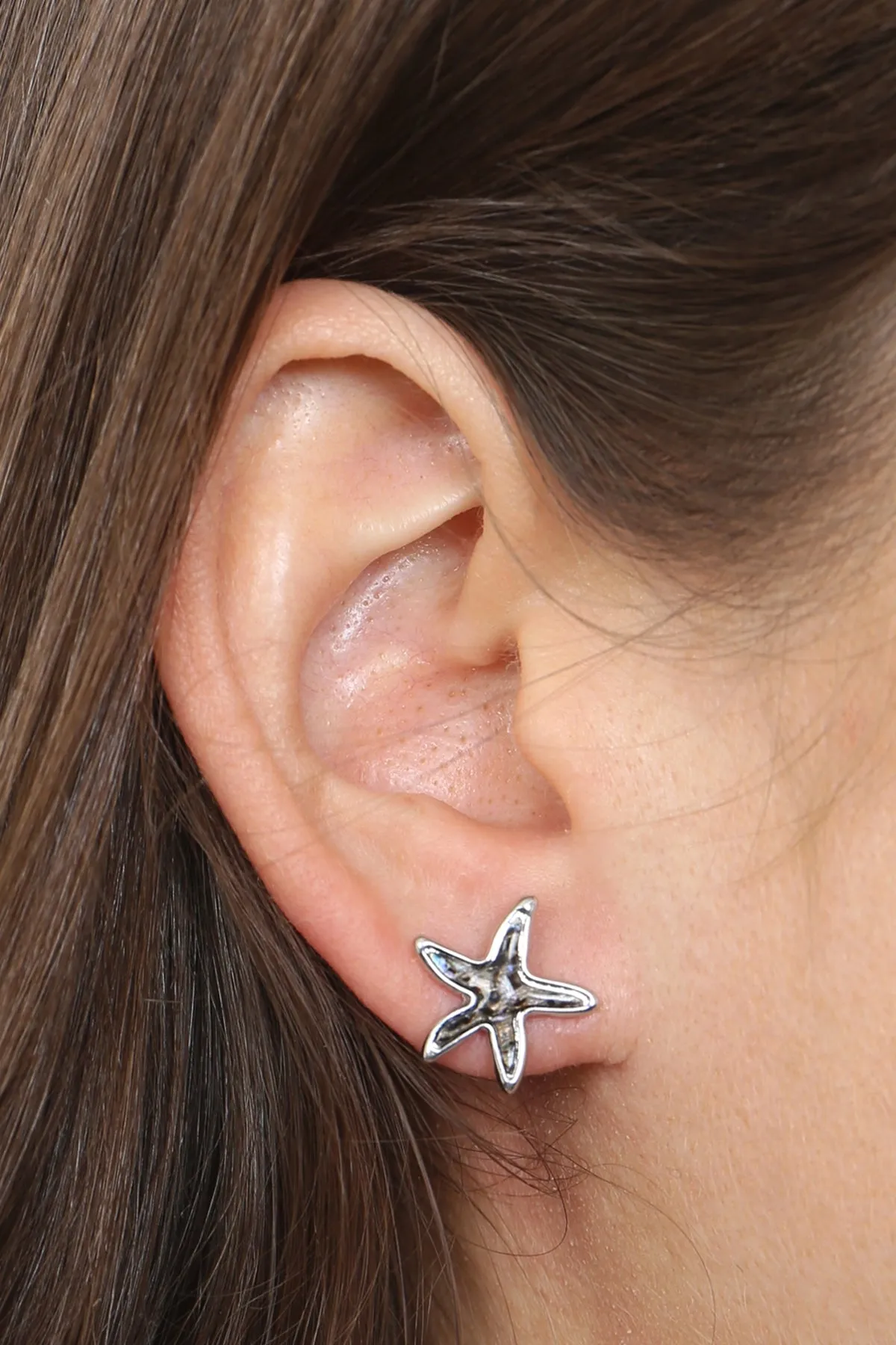 STARFISH ABALONE POST CHARM EARRINGS