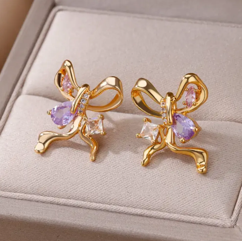 Starfish & Bow Earrings