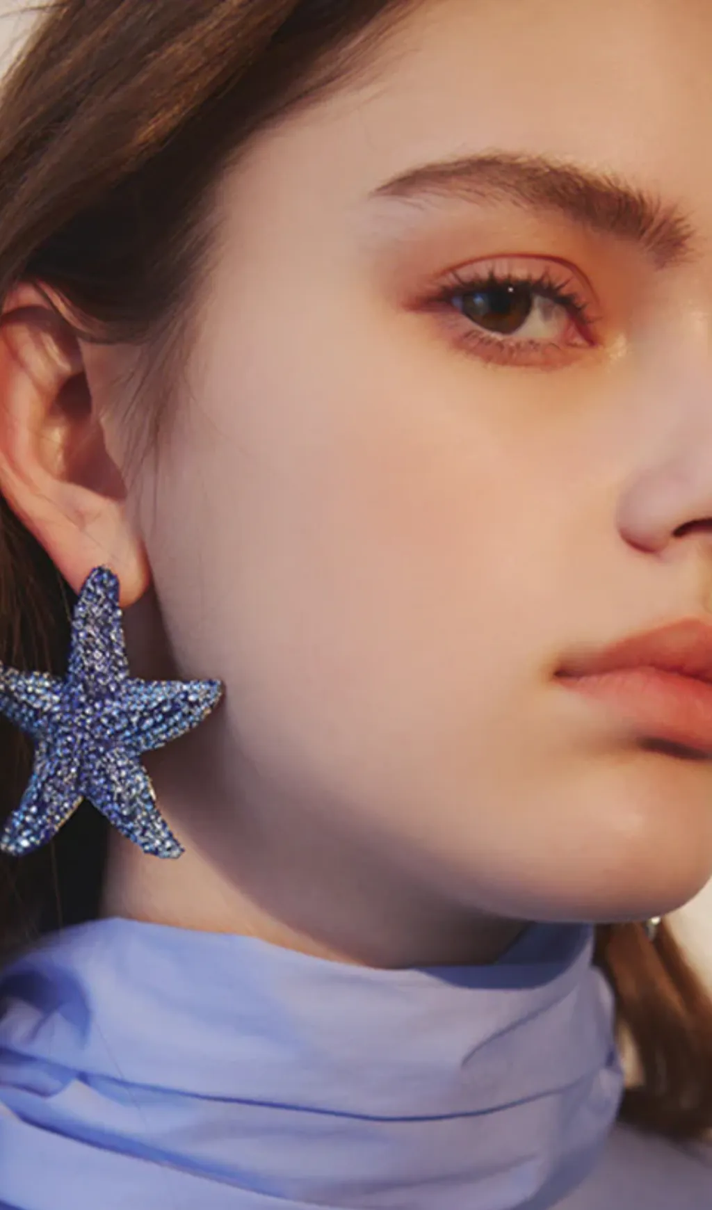 starfish diamond earrings