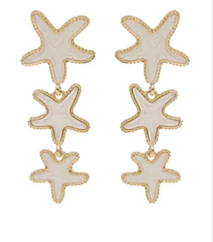 Starfish Drop Earrings