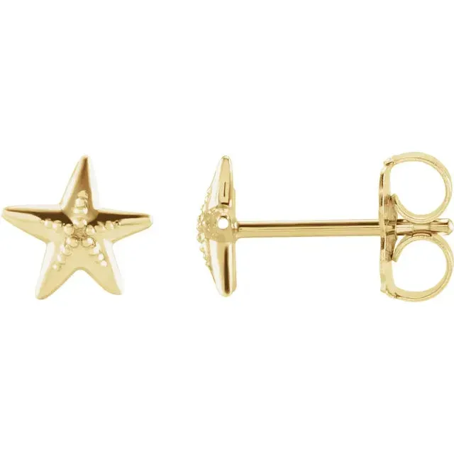 STARFISH EARRINGS - 14K