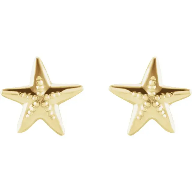 STARFISH EARRINGS - 14K