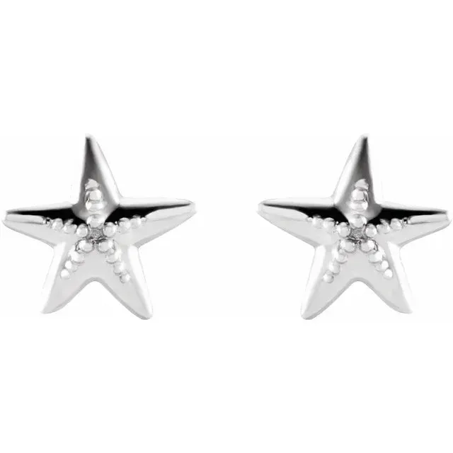 STARFISH EARRINGS - 14K
