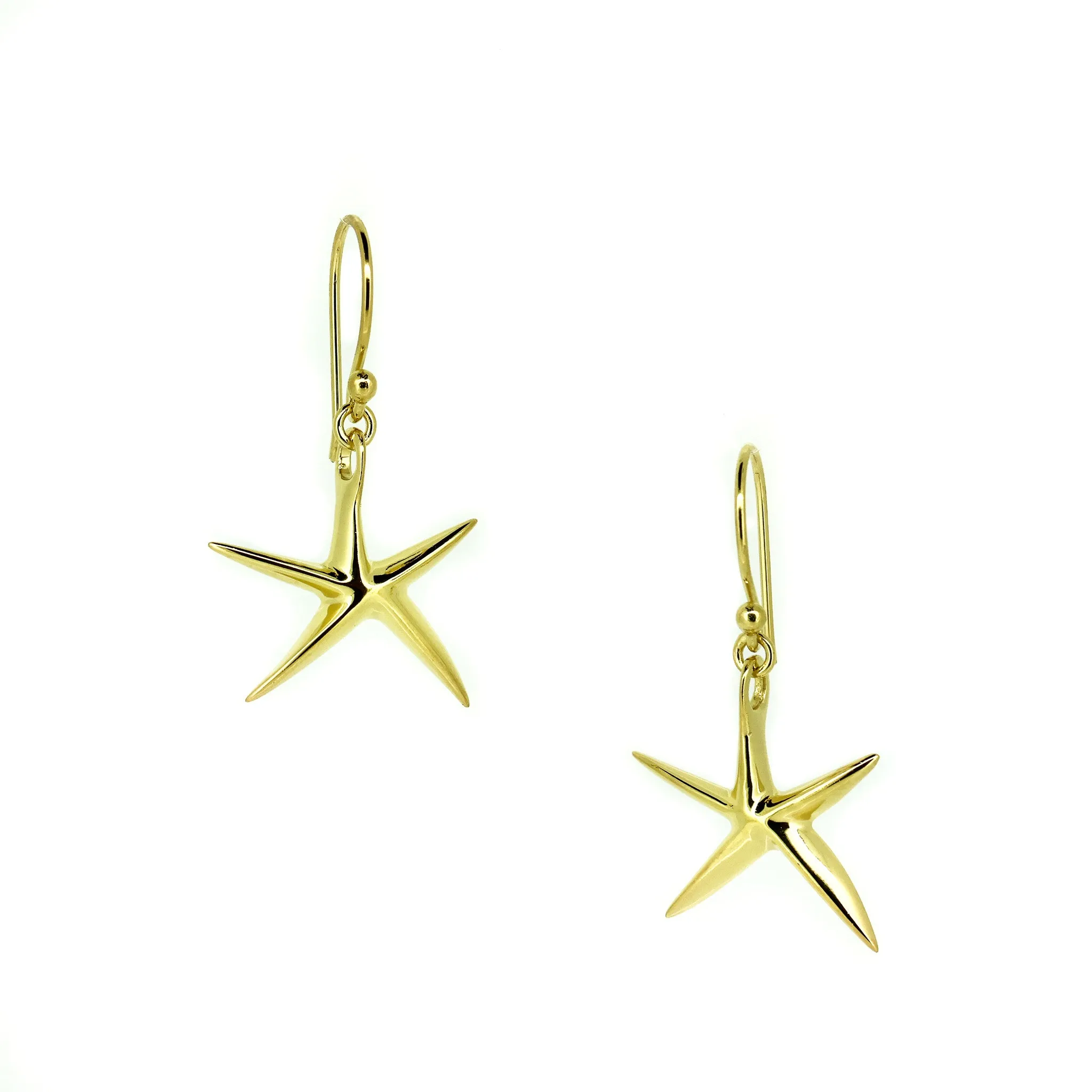 Starfish Earrings Gold