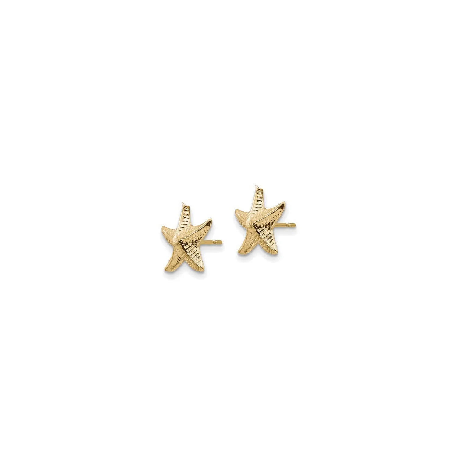 Starfish Friction Post Earrings (14K)