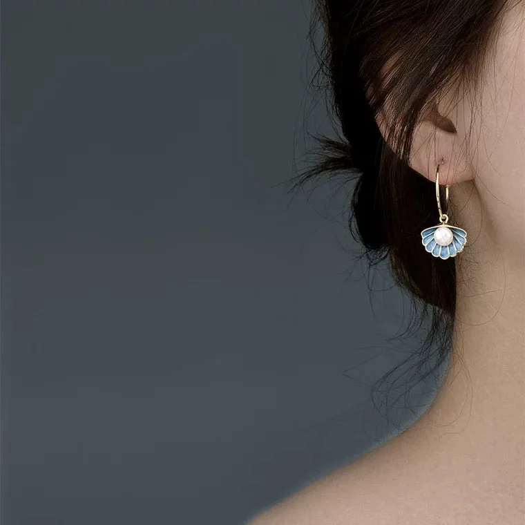 Starfish Shell Earrings