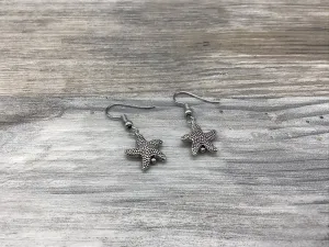 Starfish Silver plated Earrings