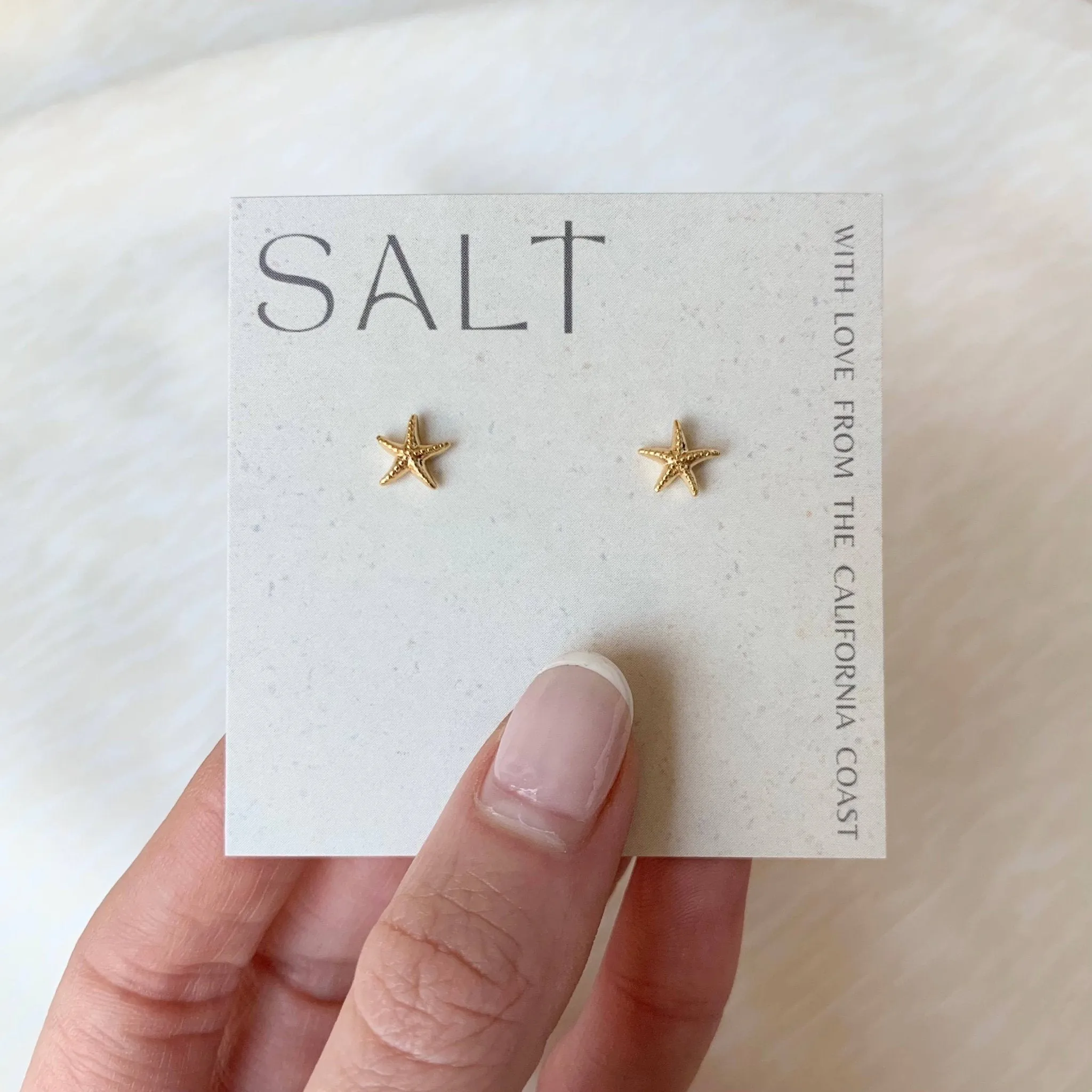 STARFISH STUDS | gold | dainty sea star stud earrings