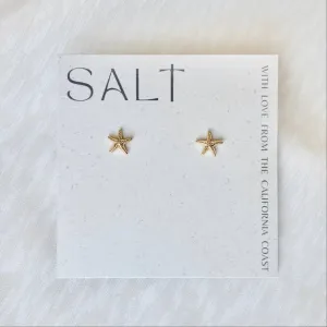 STARFISH STUDS | gold | dainty sea star stud earrings