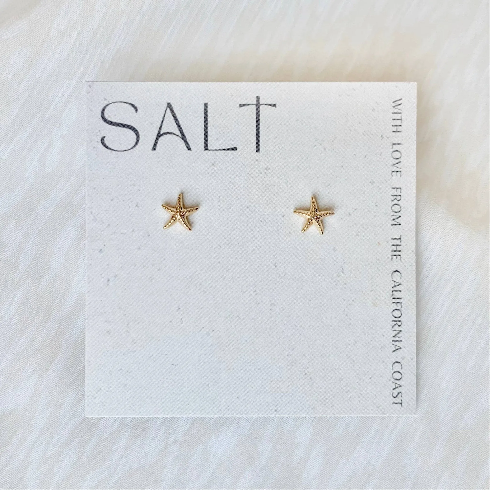 STARFISH STUDS | gold | dainty sea star stud earrings