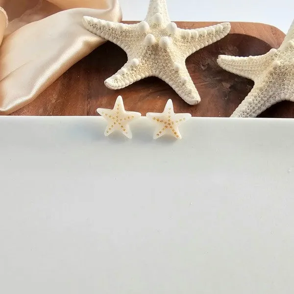 Starfish Studs - Ivory