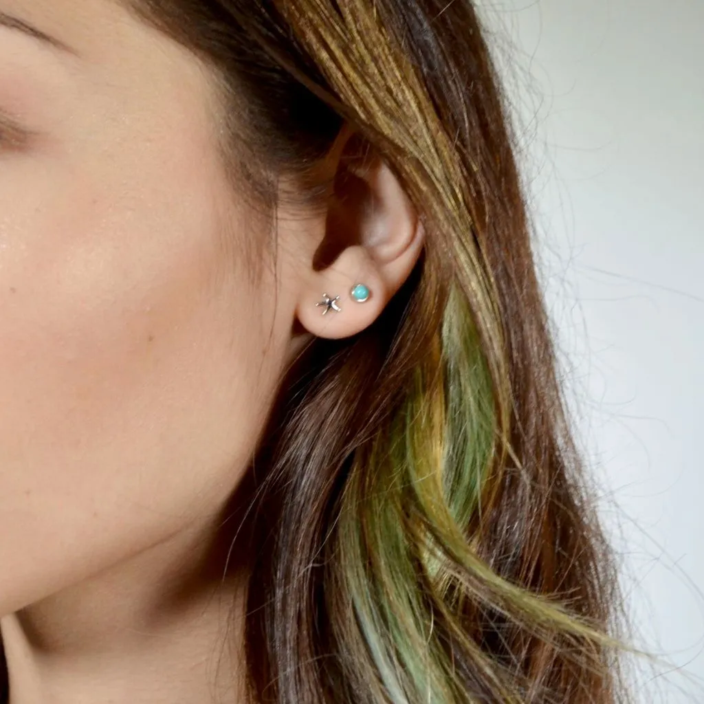 Starfish Studs Silver Earrings