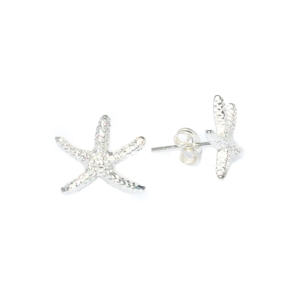 Starfish Studs Silver