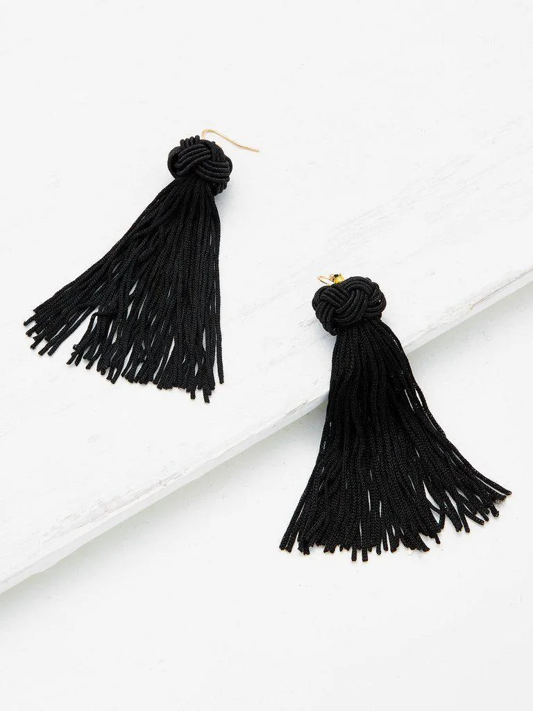 Statement Tassel Drop Earrings