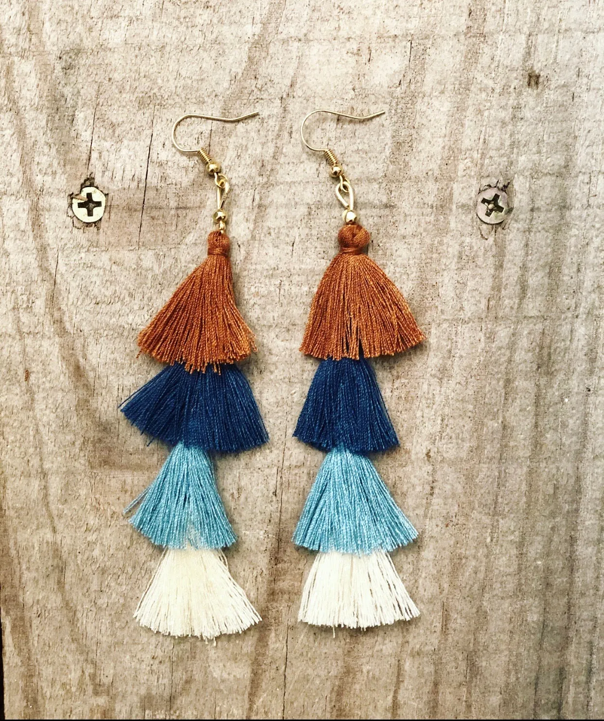 Stem Tassel Earrings