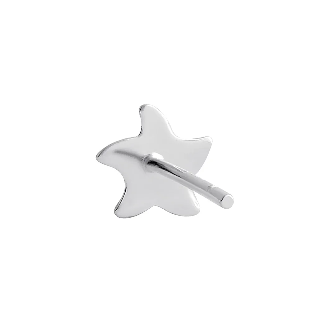 Sterling Silver Dainty Starfish Stud Earrings