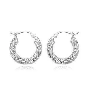 Sterling Silver Sm. Swirl Shell Earrings