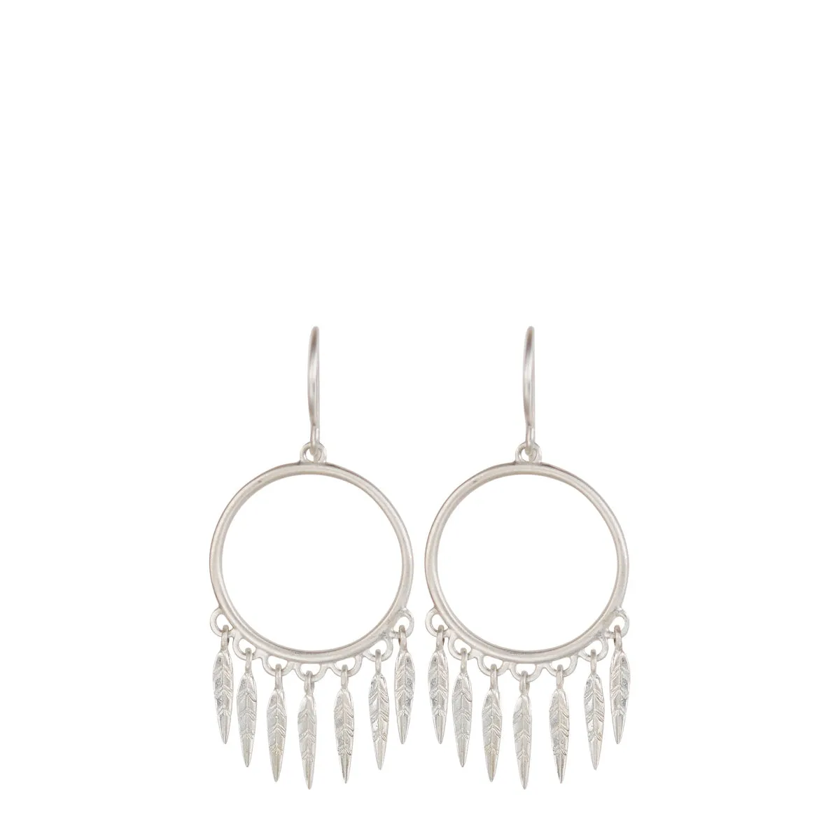 Sterling Silver Small Dream Catcher Earrings