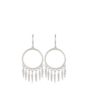 Sterling Silver Small Dream Catcher Earrings