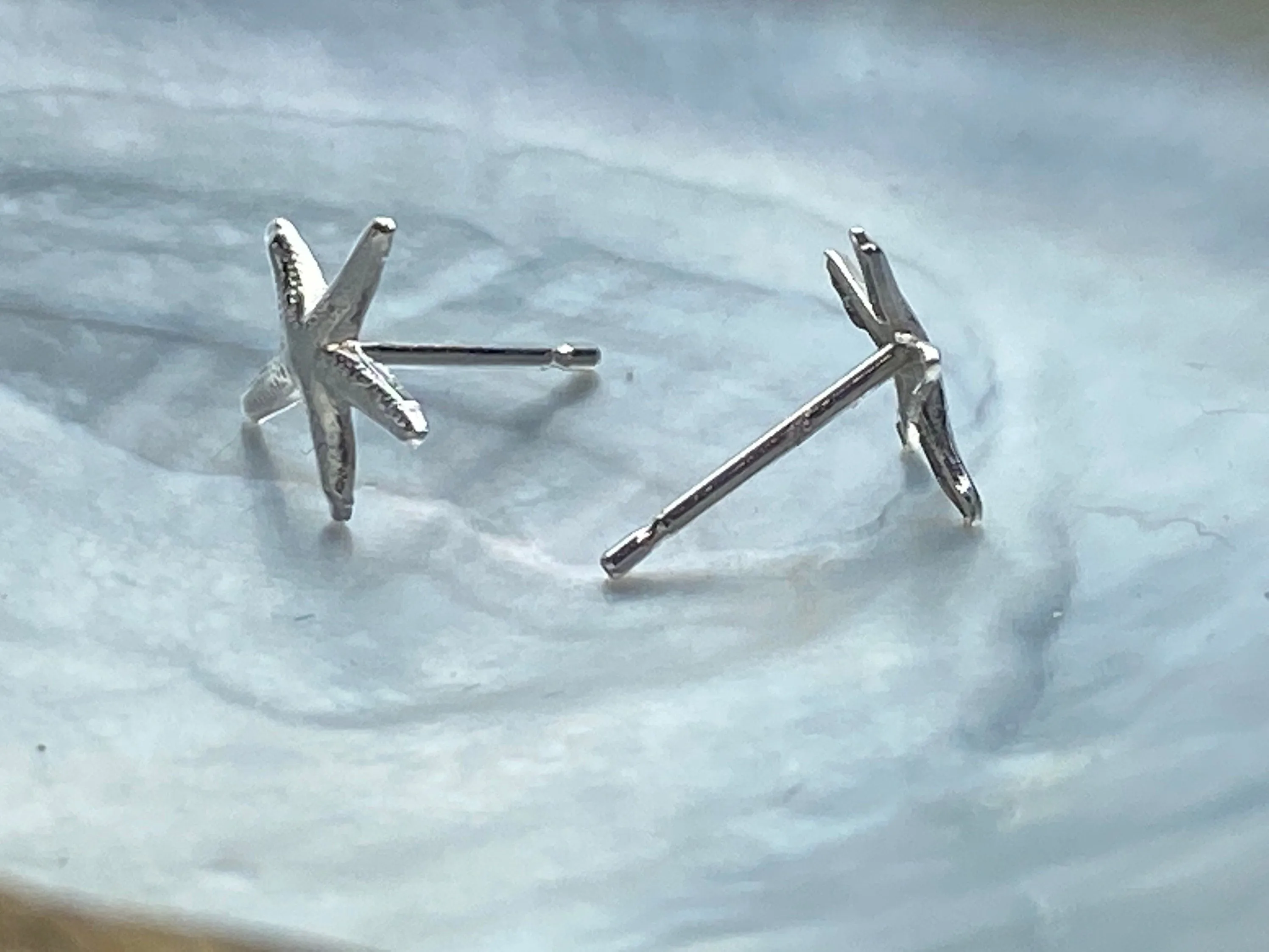 Sterling silver starfish earring pendant, SKU# 11150-5