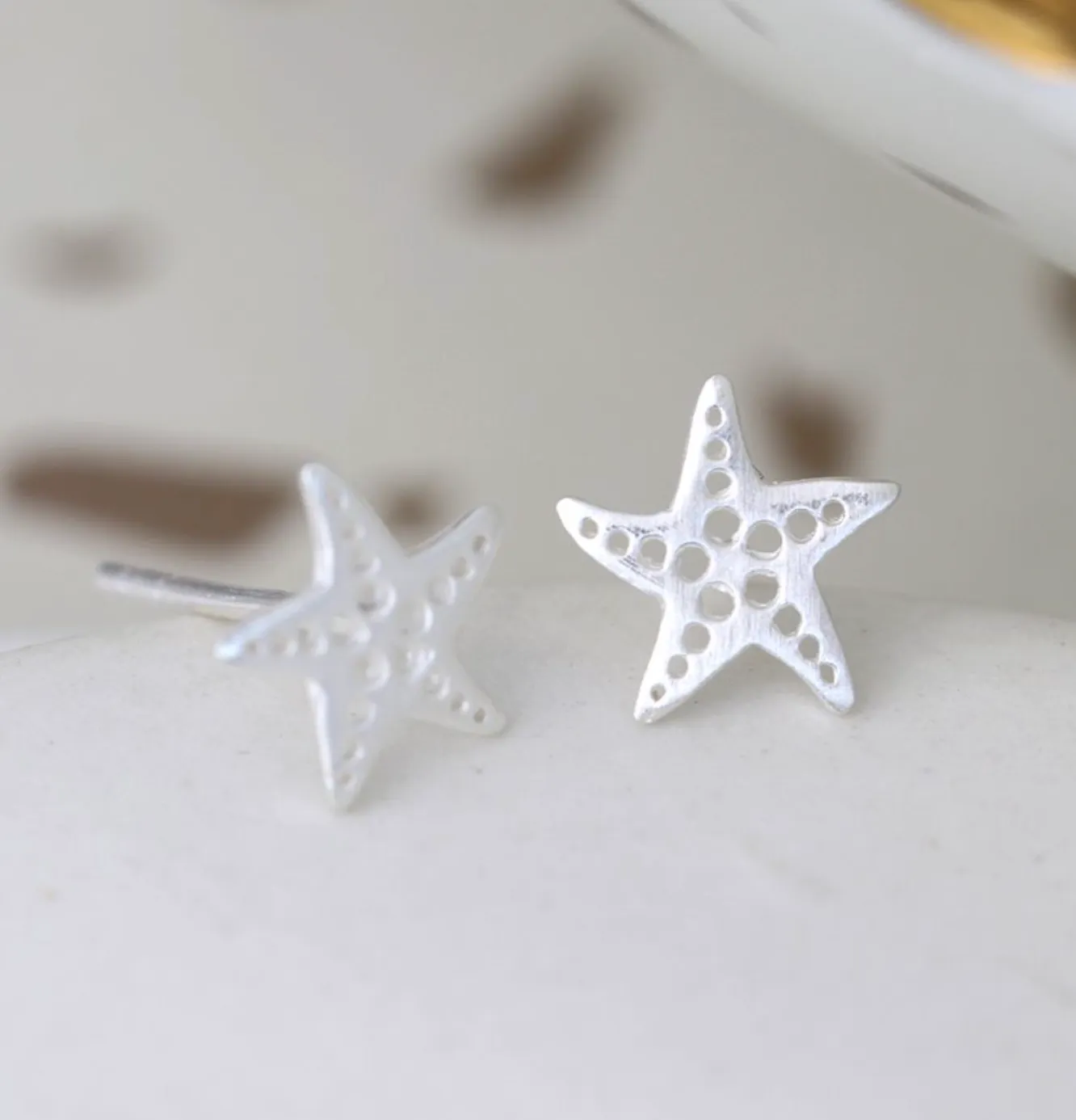 Sterling Silver Starfish Earrings