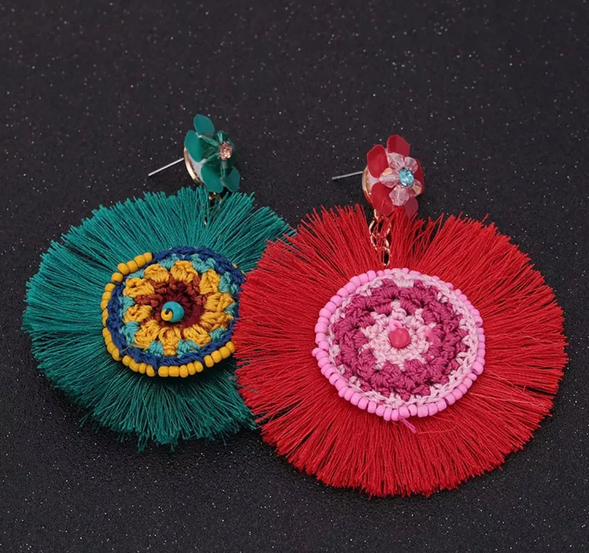 ST.LUCIA TASSEL EARRINGS