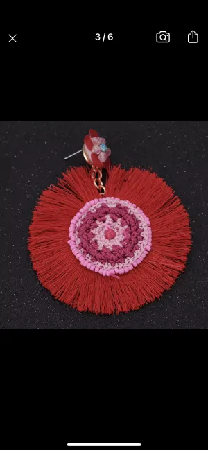 ST.LUCIA TASSEL EARRINGS