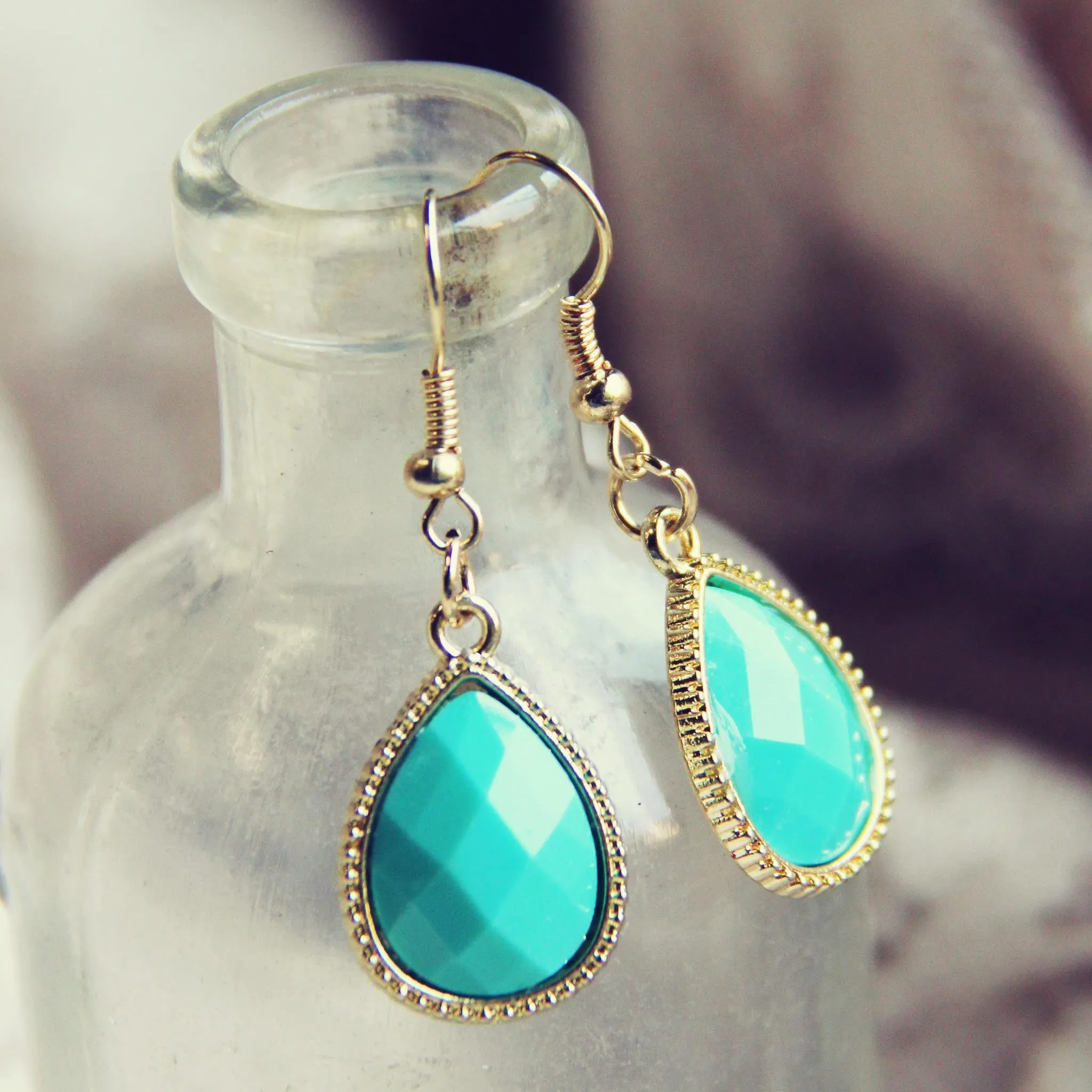 Stone Cast Earrings