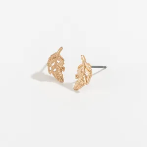Stud Buds Feather-Gld