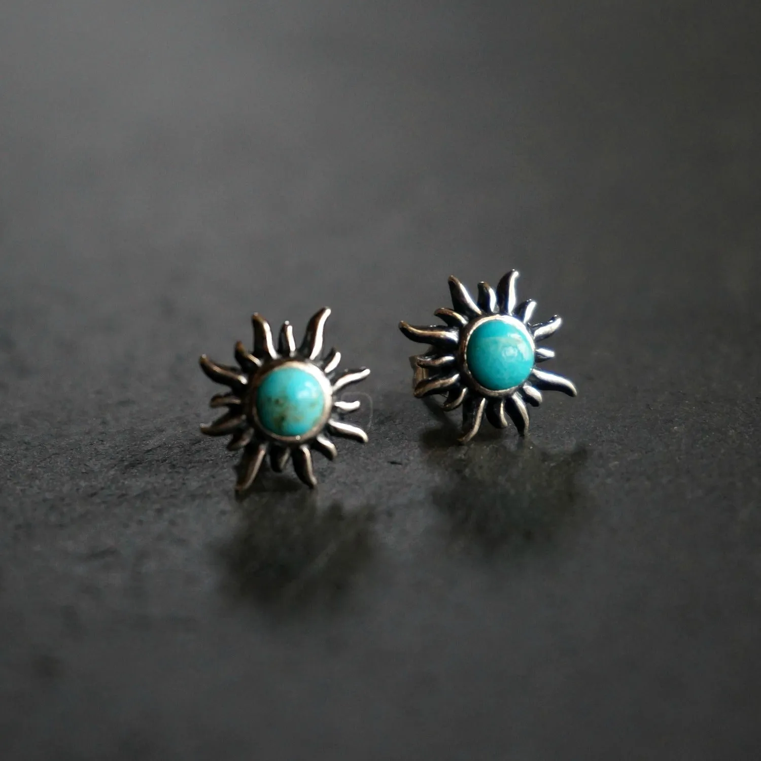 Sunburst Turquoise Earrings