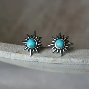 Sunburst Turquoise Earrings
