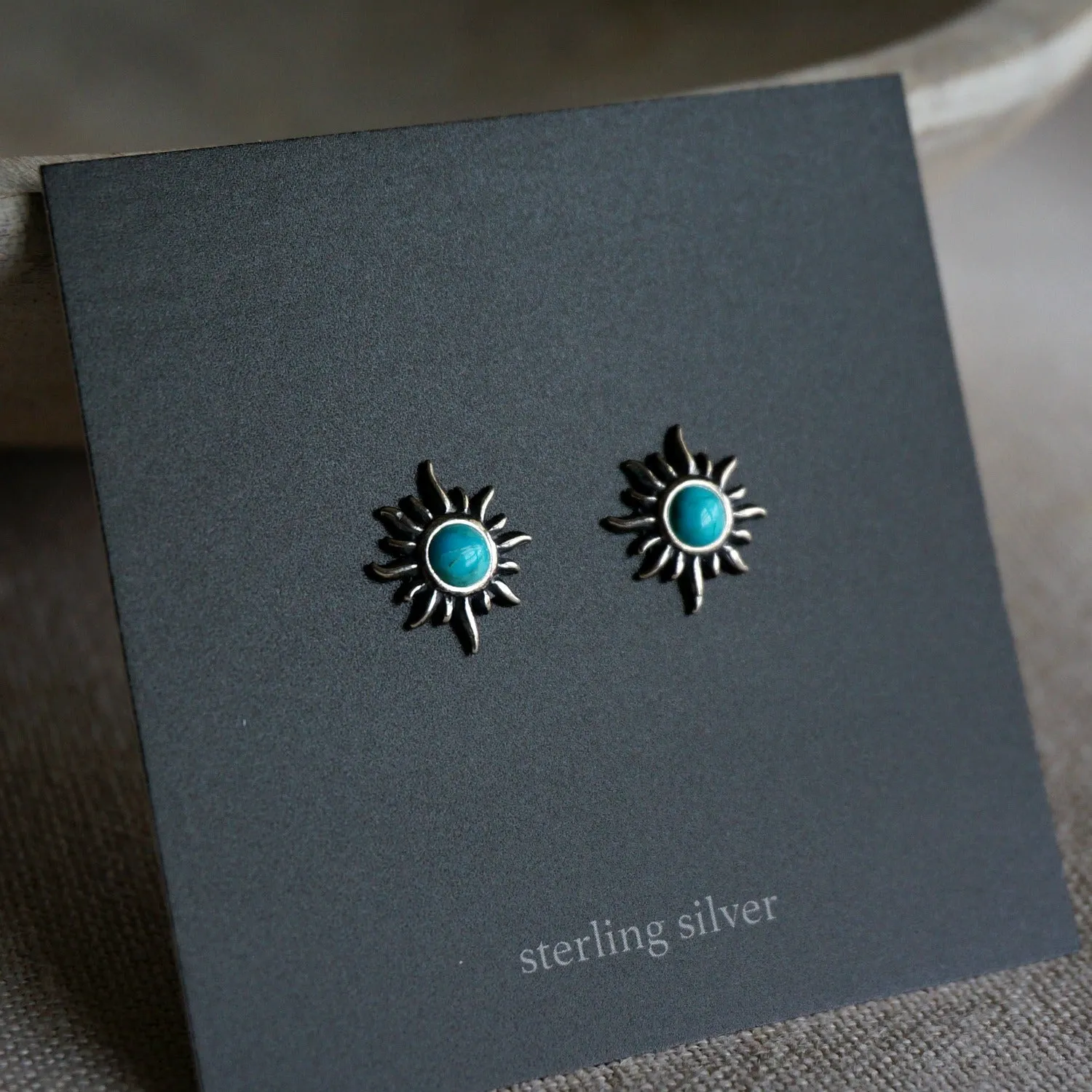 Sunburst Turquoise Earrings