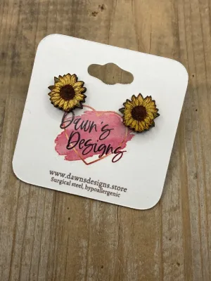 Sunflower Stud (Shaped)