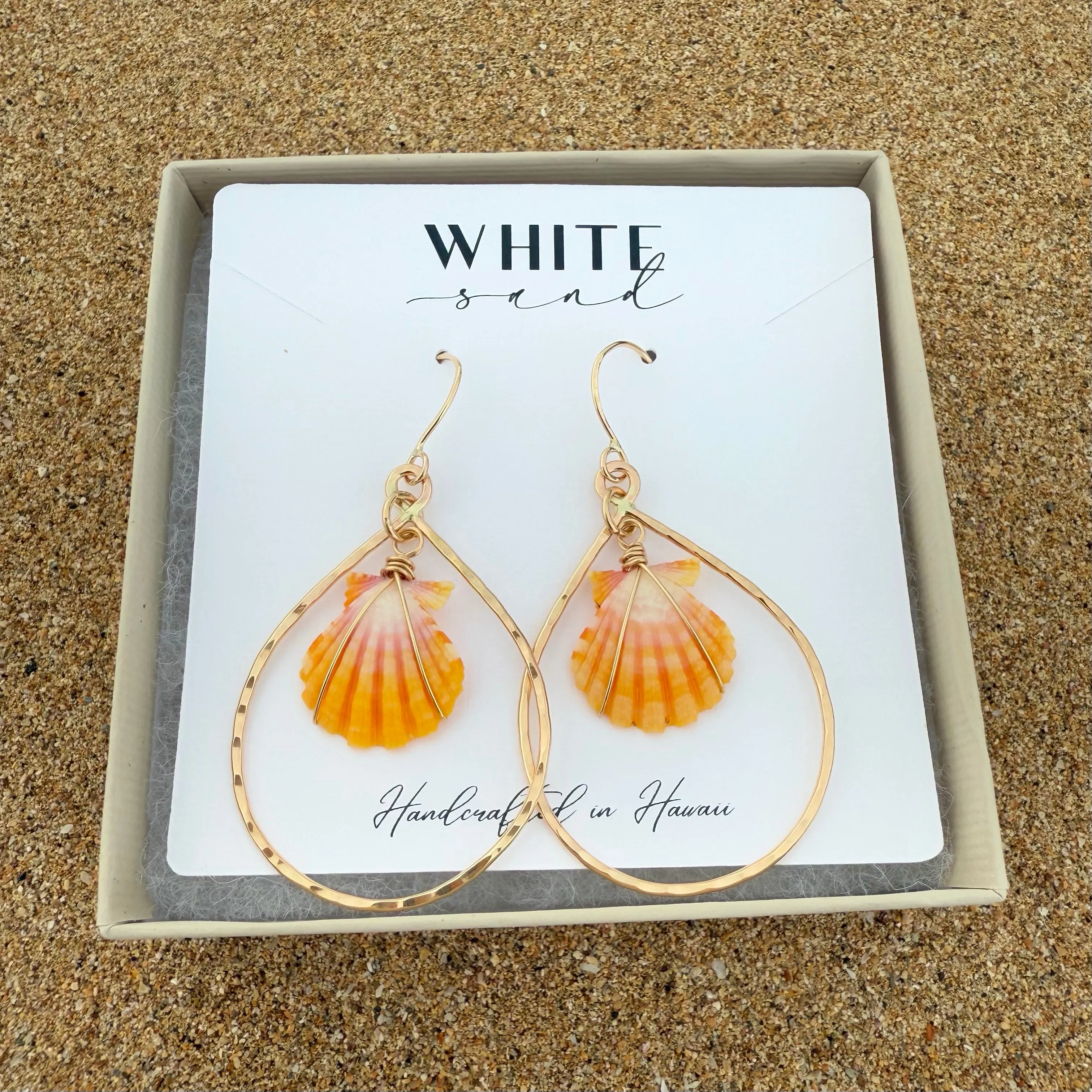 Sunrise Shell Teardrops