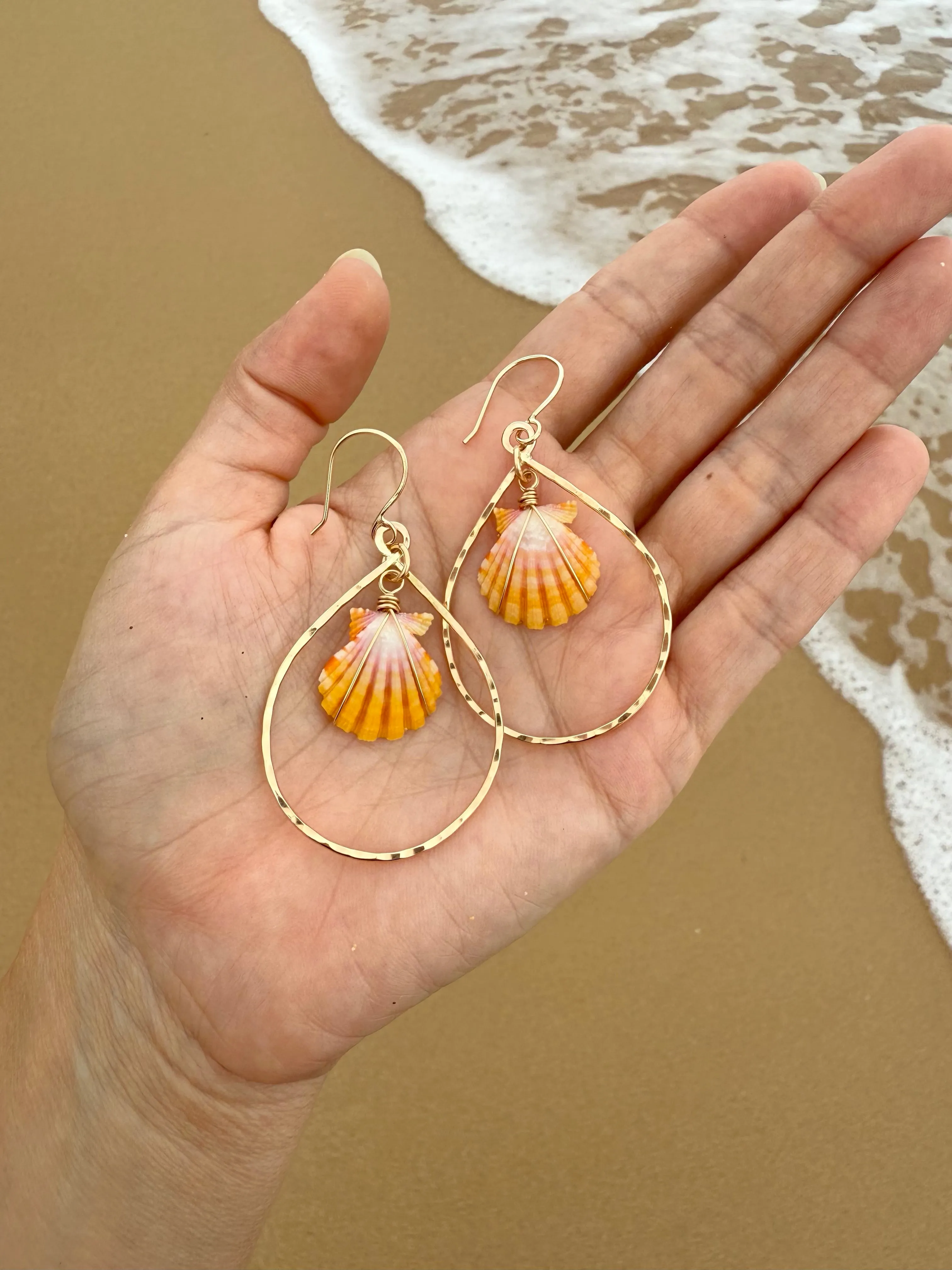 Sunrise Shell Teardrops