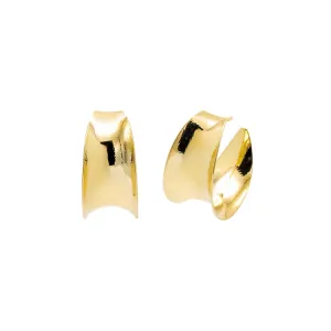 Super Wide Curved Hoop Earring