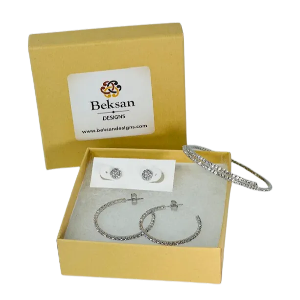 Swarovski Sterling Silver Crystal Jewelry Bundle