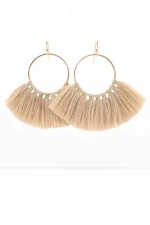 Sweet Talk - Tassel Earrings Tan