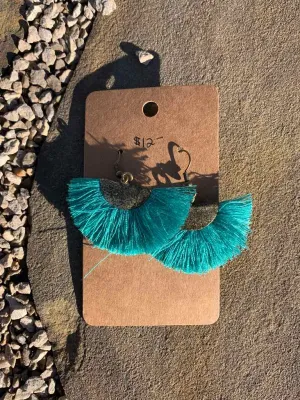 Tahiti Fan Tassel Earrings