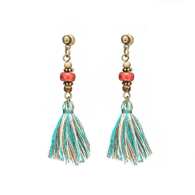 Tassel Ethnic Boho Earrings- Multiple styles
