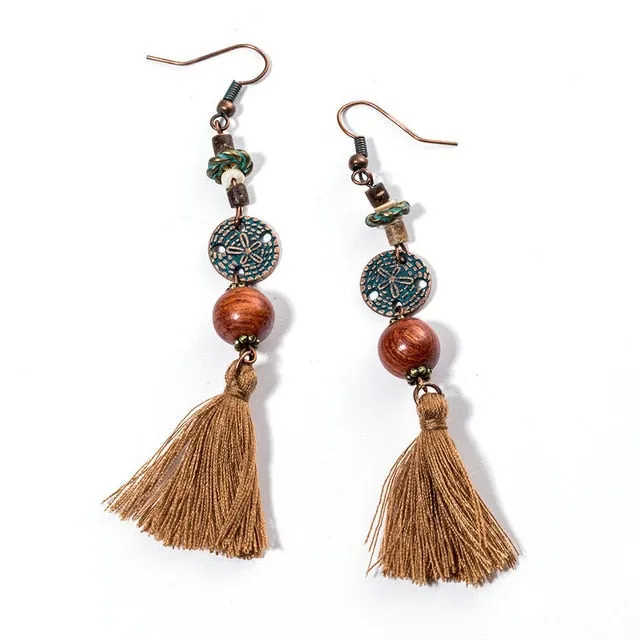 Tassel Ethnic Boho Earrings- Multiple styles