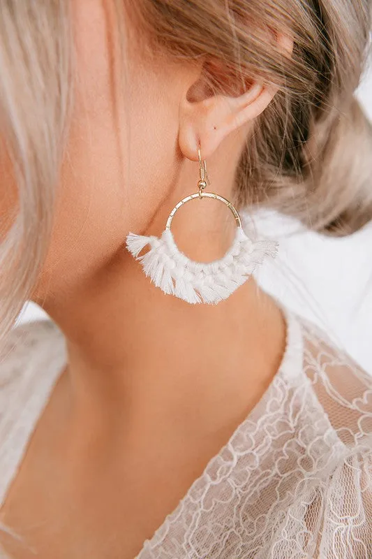 Tassel Hoop Earrings