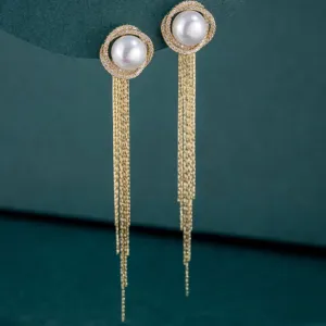 Tassel Pearl Earrings