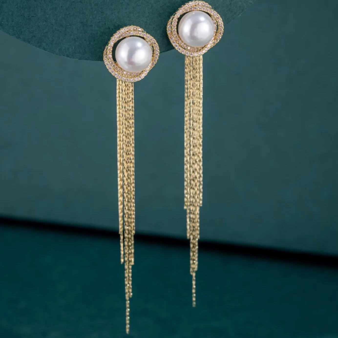 Tassel Pearl Earrings