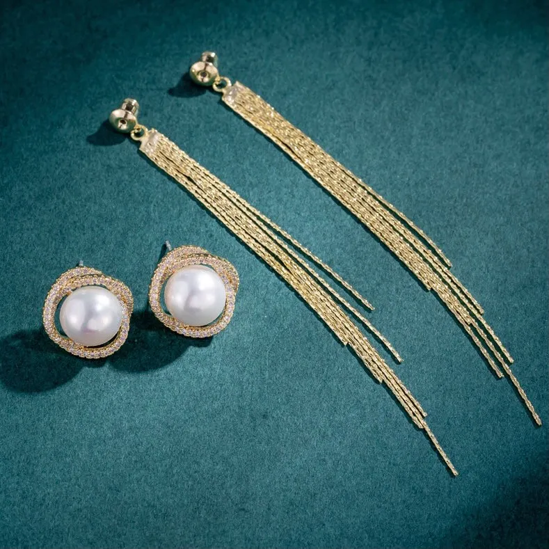 Tassel Pearl Earrings