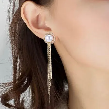 Tassel Pearl Earrings
