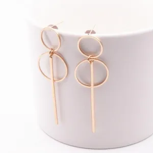 Tassel Pendant Circle Earrings