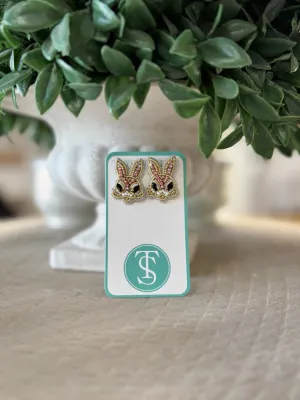 Taylor Shaye - Beaded Bunny Stud Earrings